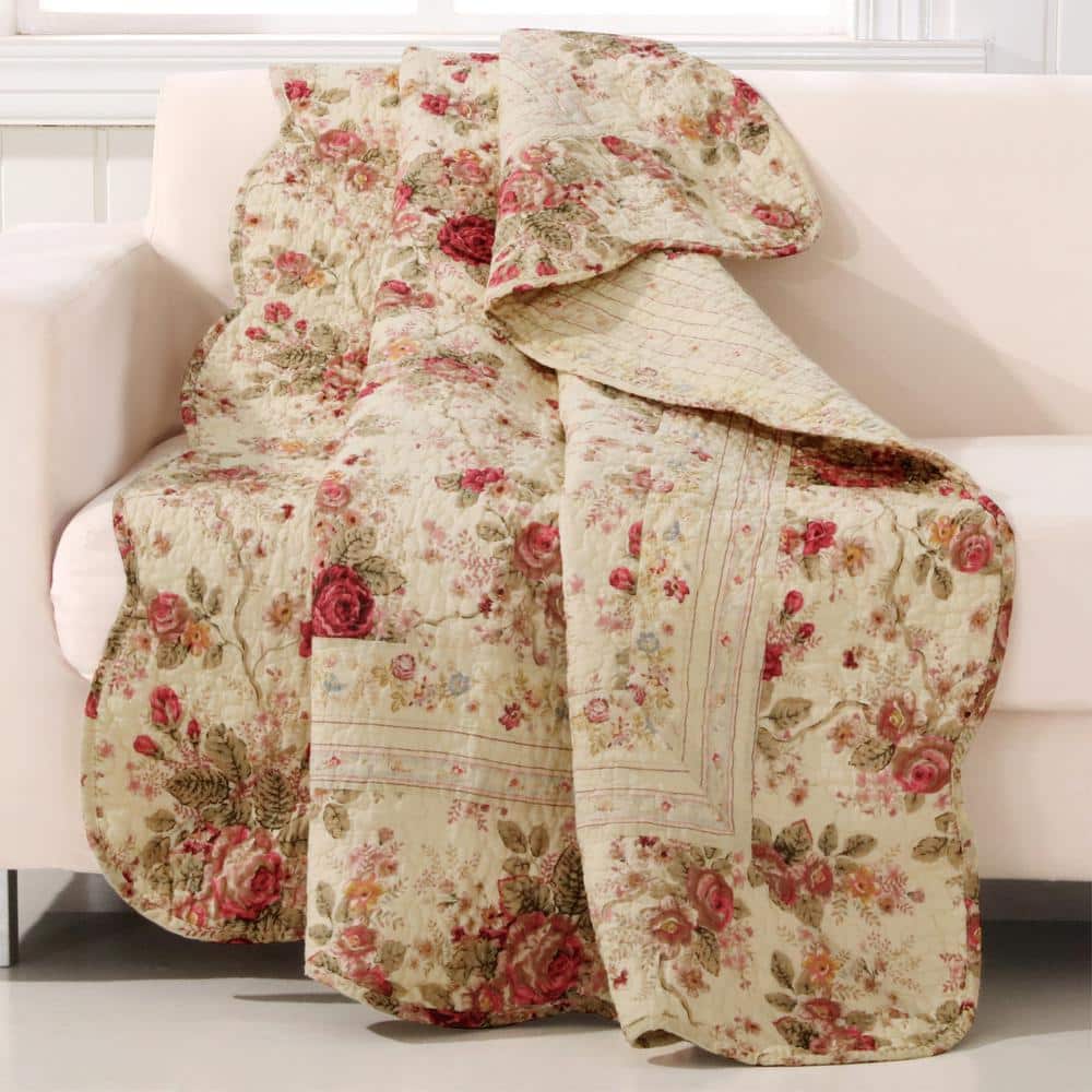 Retro Scandi Floral Woven Throw Blanket – Heritage House GB
