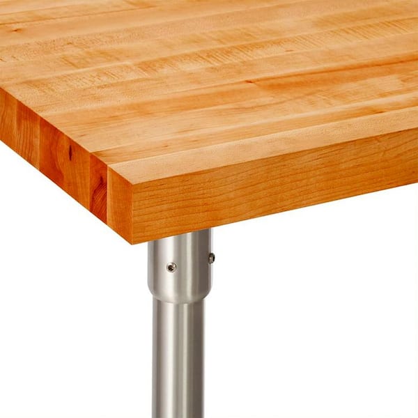 John Boos Harvest Table, Natural Maple, 60 x 30 x 4