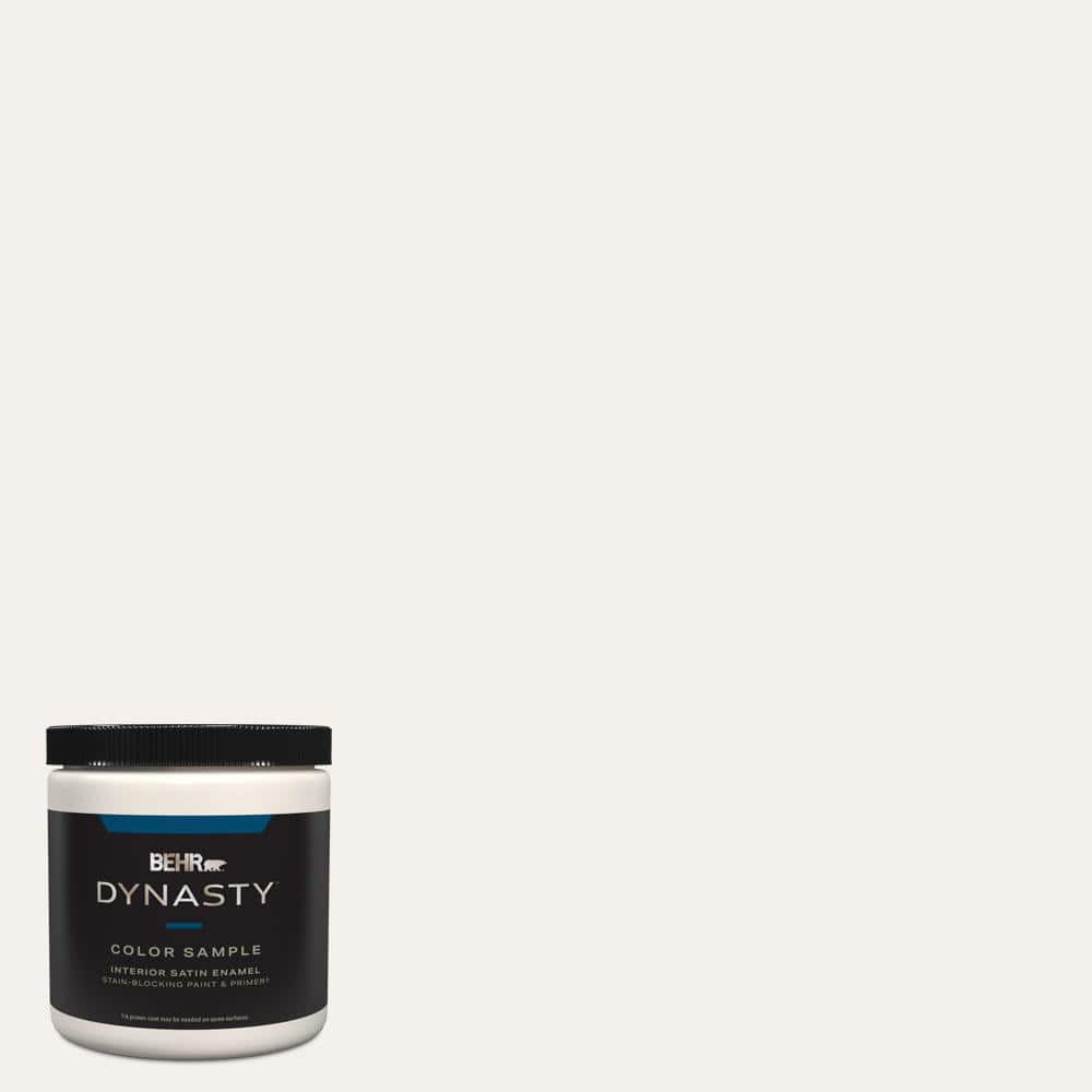 BEHR DYNASTY 8 oz. HDCMD06 Nano White Satin Enamel StainBlocking