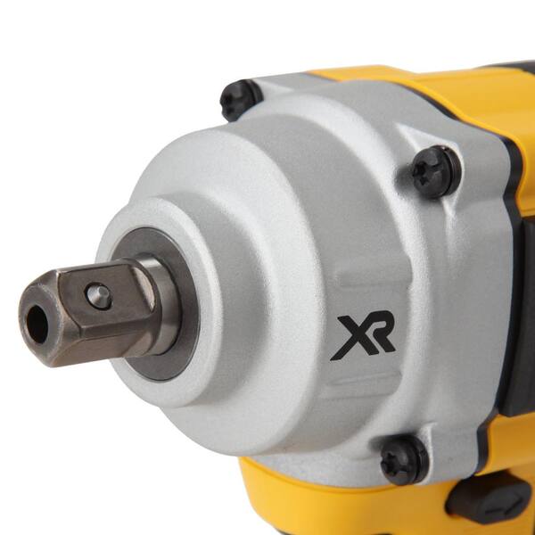 DEWALT - 20V MAX XR Cordless Brushless 1/2 in. Mid-Range Impact Wrench Detent Pin, (2) 20V Li-Ion 5.0Ah Batteries, and Charger
