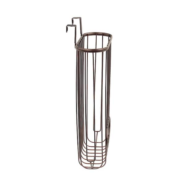 iDesign Classico Over The Cabinet Plastic Bag Holder for Kitchen, Pantry,  Bathroom and More, 5.5 x 6.5 x 2, Bronze