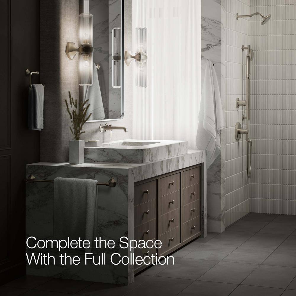 Occasion 8.63" Vibrant Brushed Nickel Wall-Mount Bathroom Faucet Spout