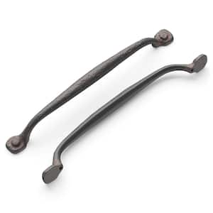 Refined Rustic 8-13/16 in. (224 mm) Rustic Iron Cabinet Pull (5-Pack)