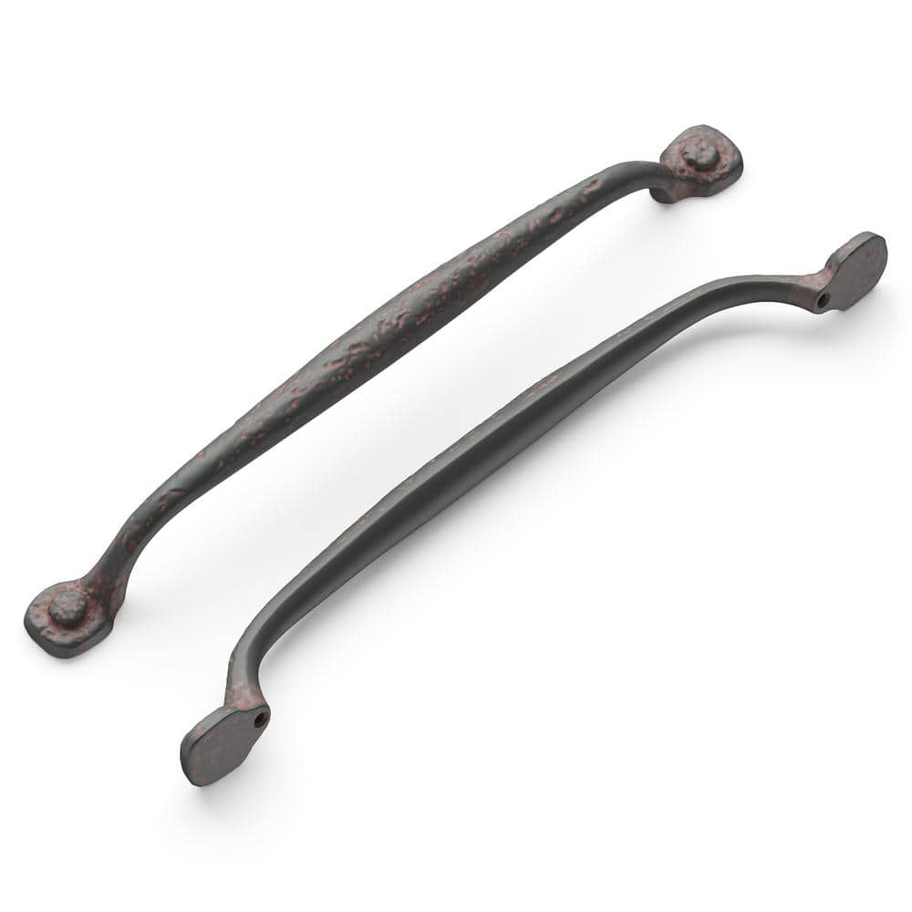 Refined Rustic Matte Black Iron Cabinet Bar Pull Handle
