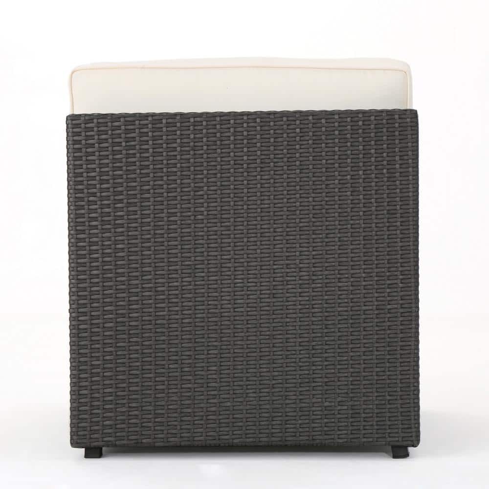 Noble House Santa Cruz Wicker Outdoor Sectional - Thumbnail 2