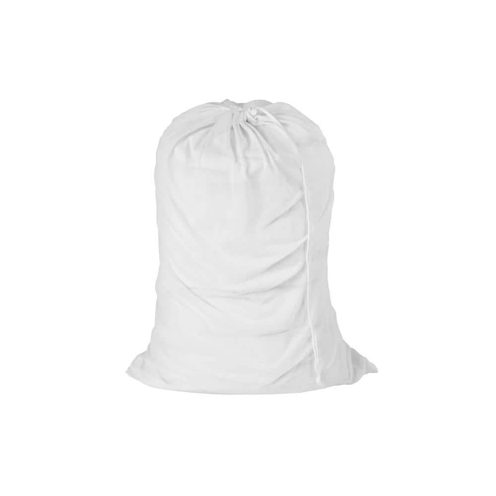 Whitmor White Mesh Laundry Bag 6154-111-PDQ - The Home Depot
