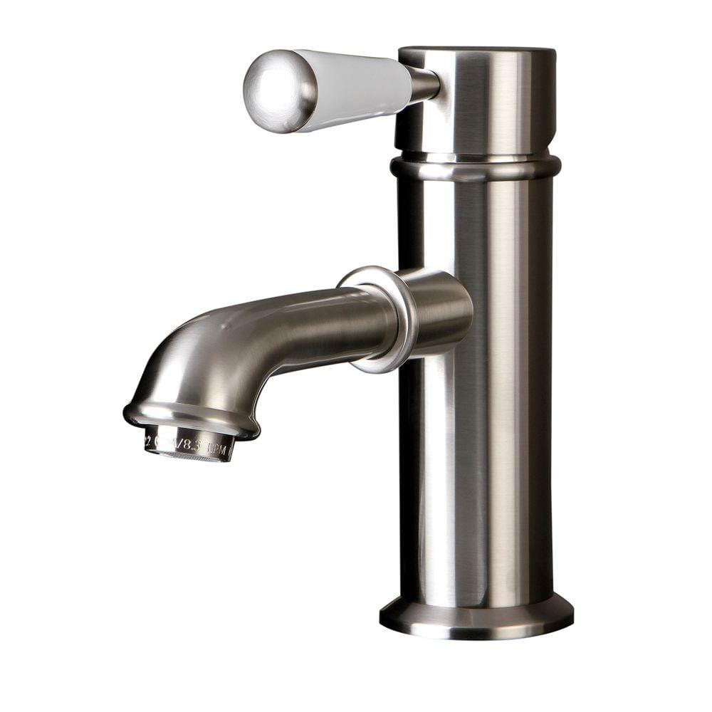 Paris Single Hole Single-Handle Mid-Arc Bathroom Faucet in Brushed Nickel price history on PriceWatchPro
