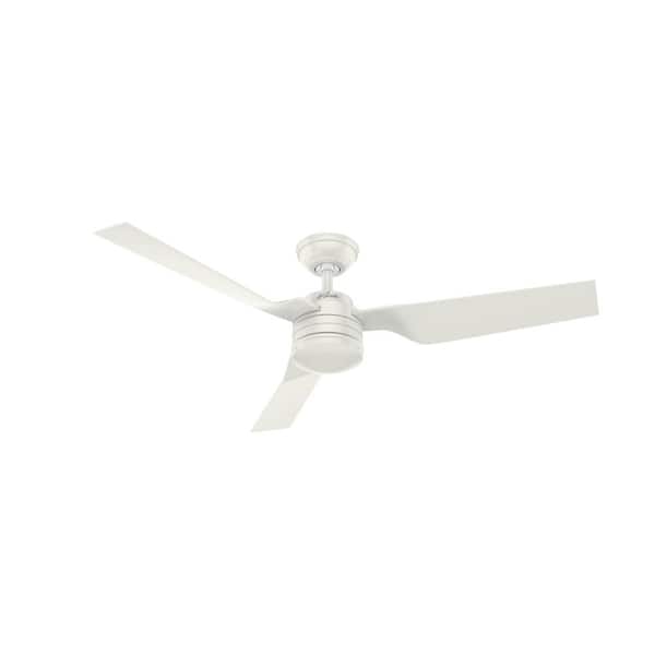 Hunter Cabo Frio 52 in. Indoor/Outdoor Fresh White Ceiling Fan For Patios or Bedrooms