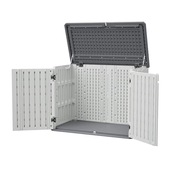 ToolCat 4x2 ft Horizontal Storage Shed - Lockable,Weather