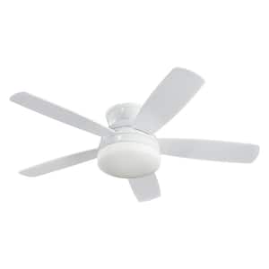 Traverse 52 in. Indoor White Ceiling Fan with Light Kit
