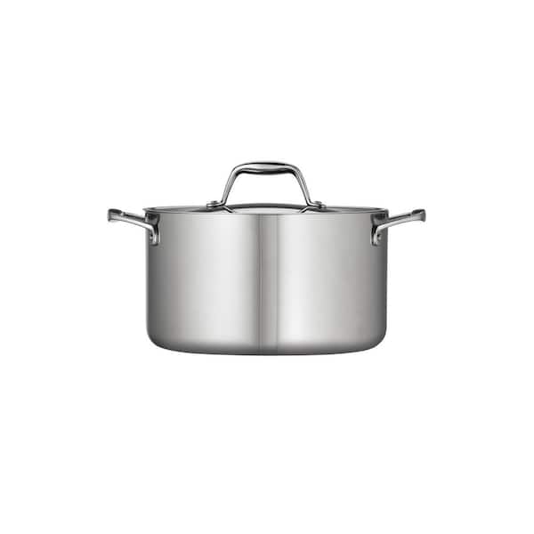 Tramontina Gourmet Tri-Ply Clad 6 qt. Stainless Steel Sauce Pot