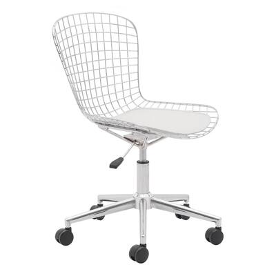 Wire Chrome Office Chair