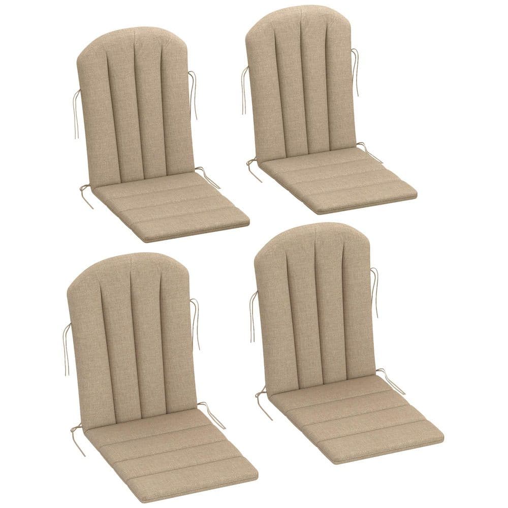 Adirondack Chair Cushion Set of 4,29.9 in., Deep Seating Outdoor Adirondack