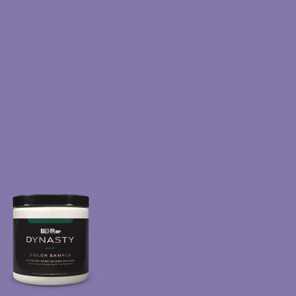 BEHR DYNASTY 8 oz. #640B-6 Grape Parfait Semi-Gloss Enamel Stain-Blocking Interior/Exterior Paint & Primer Sample