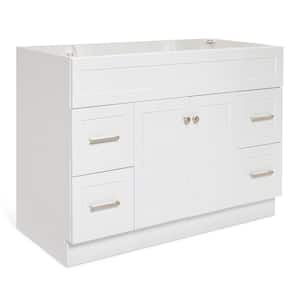Hamlet 48 in. W x 21.5 in. D x 34.5 in. H Freestanding Bath Vanity Cabinet without Top in White