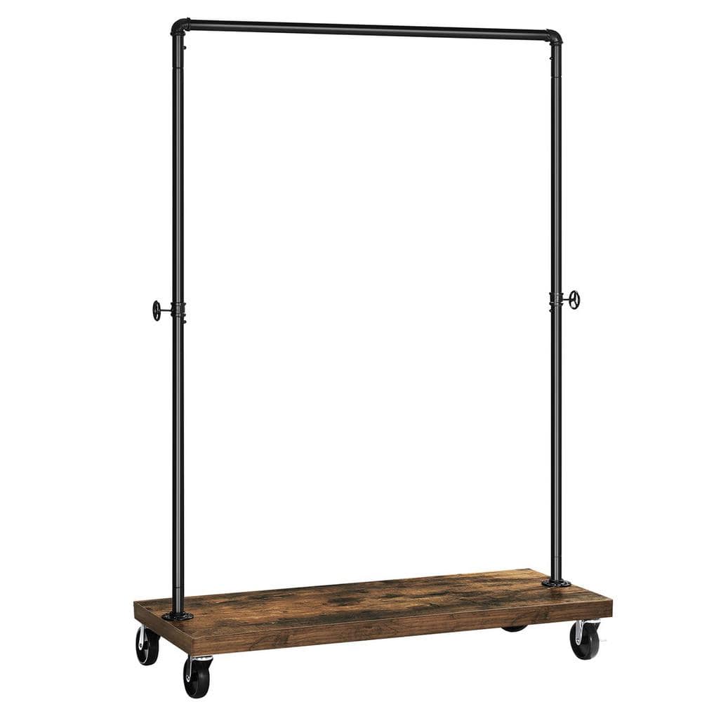 Black Metal Garment Clothes Rack 41 in. W x 63 in. H rack-566 - The ...