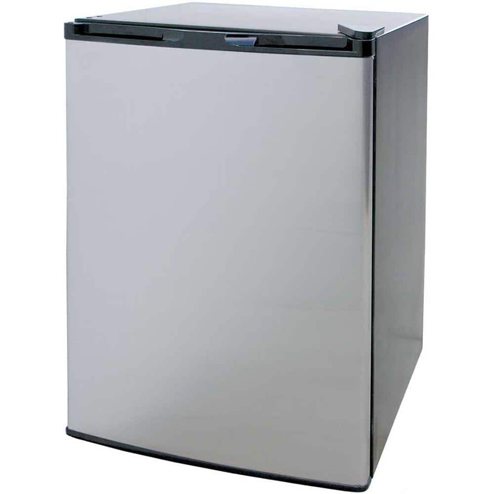 Cal Flame 4.6 cu. ft. Mini Fridge in Stainless Steel with Black Cabinet, Silver
