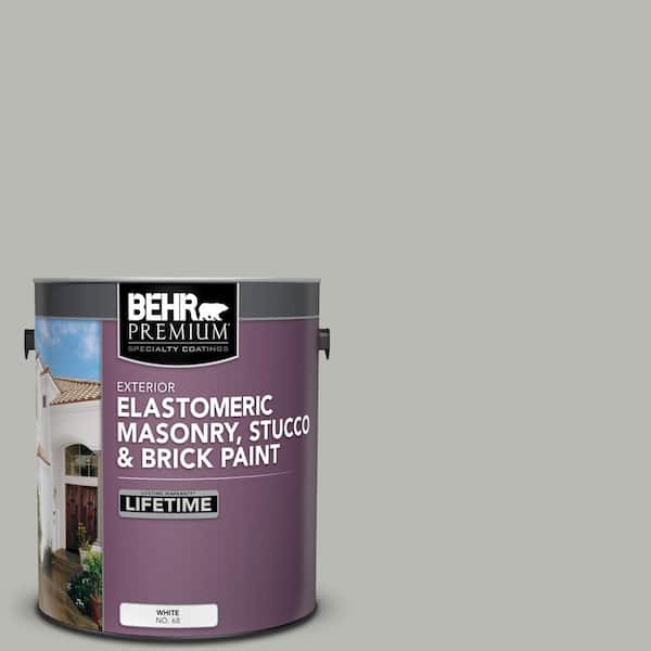 BEHR PREMIUM 1 gal. #N380-3 Weathered Moss Elastomeric Masonry, Stucco and Brick Exterior Paint