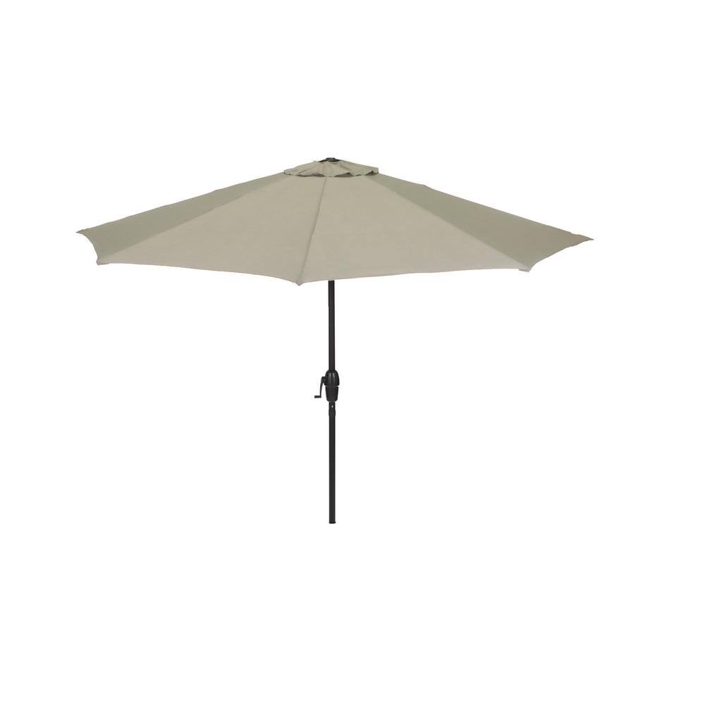 Canopy 9 ft. Aluminum Market Tilt Patio Umbrella in Sunbrella in Echo ...