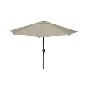 9 ft. Aluminum Market Tilt Patio Umbrella in Sunbrella in Echo Dune