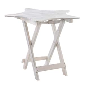 White Starfish Shaped Top Folding Table