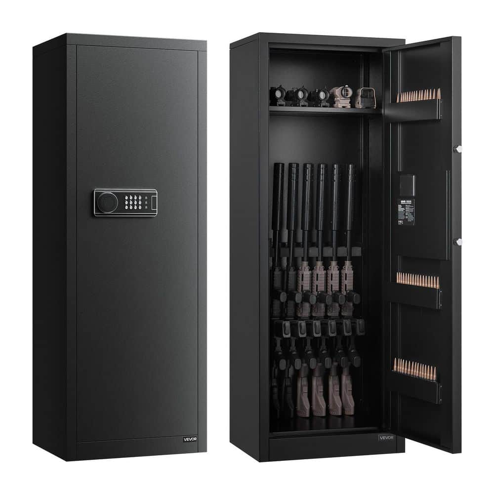 6-8 Gun Safe, Long Gun Cabinet for Rifles and Pistols, Quick Access Fireproof Rifle Safe with 3 Ammo Slots price history on PriceWatchPro