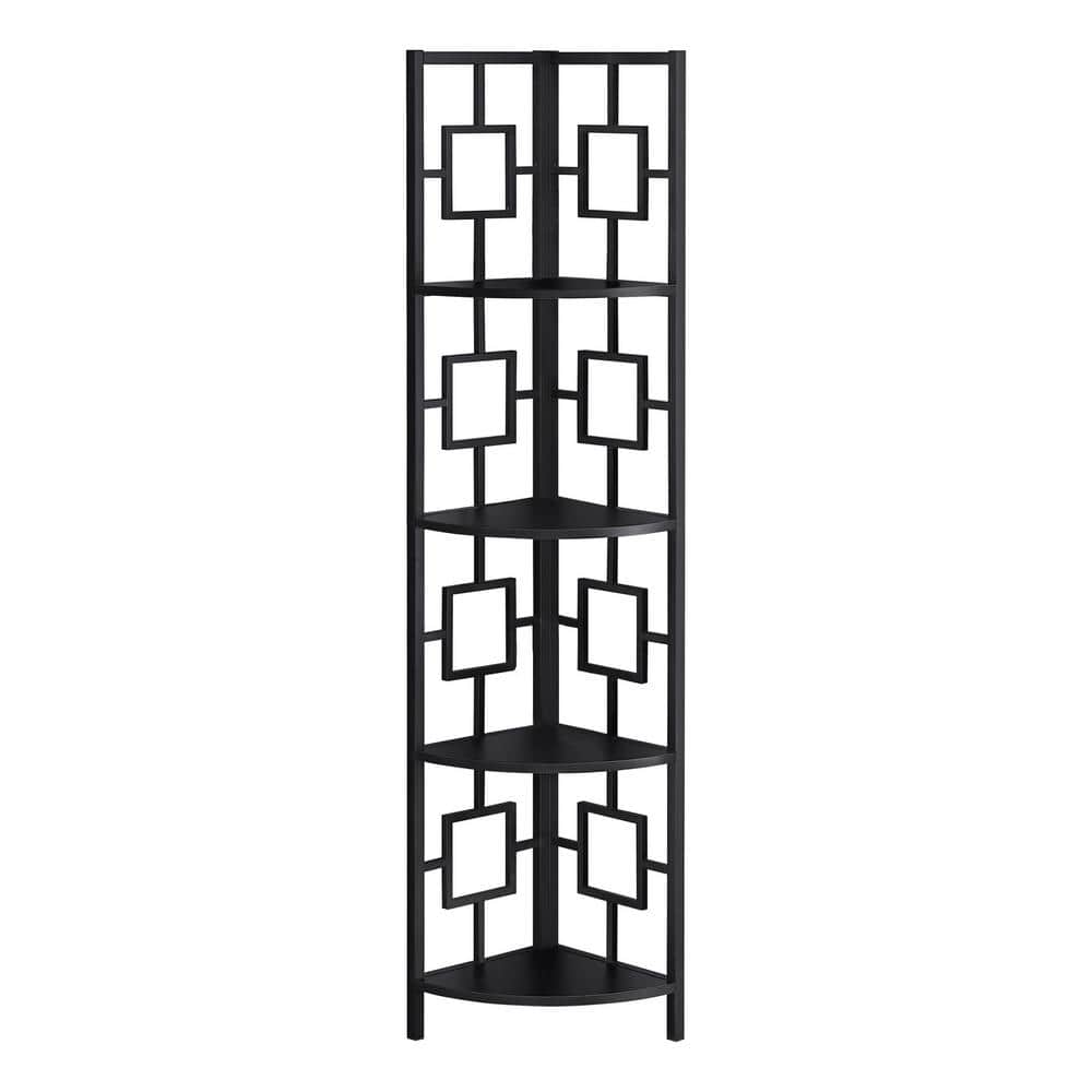 Black Corner Bookcase