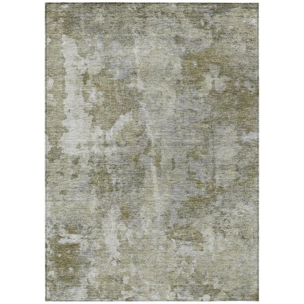 Chantille ACN573 Beige 5 ft. x 7 ft. 6 in. Machine Washable Indoor/Outdoor Geometric Area Rug