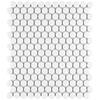 Merola Tile Metro Penny Matte White 6 in. x 6 in. Porcelain Mosaic Take Home Tile Sample S1FDXMPMW