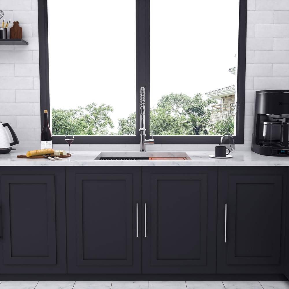 33'' Stainless Steel Undermount Double Bowl Kitchen Sink with Accessories
