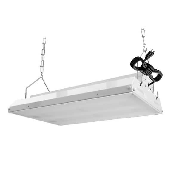 1. 4ft. White 17250-Lumens 200W Equivalent Integrated LED High Bay Light With 4000K /5000K Selecatable 120-277V