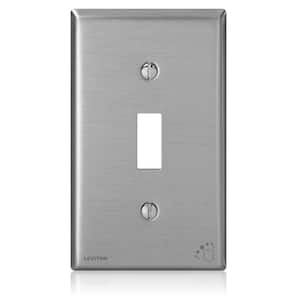 Stainless Steel 1-Gang Toggle Wall Plate (1-Pack)