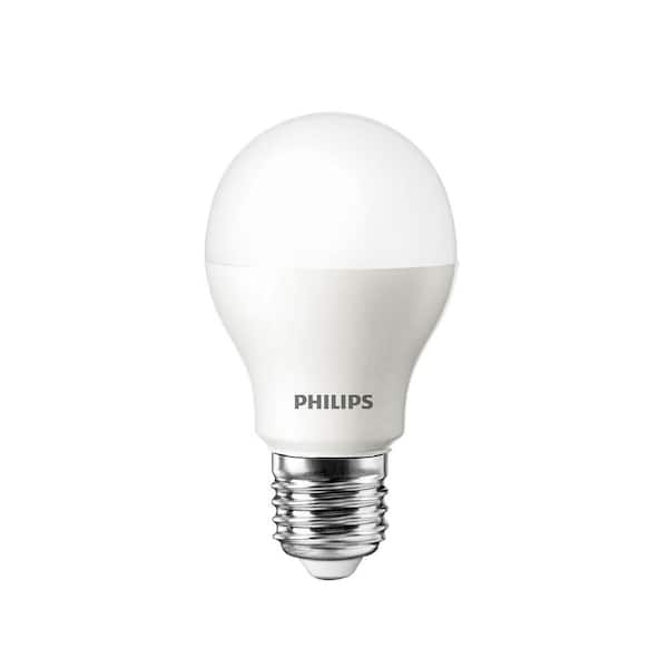 Philips 60W Equivalent Bright White (3000K) A19 LED Light Bulb (4-Pack)