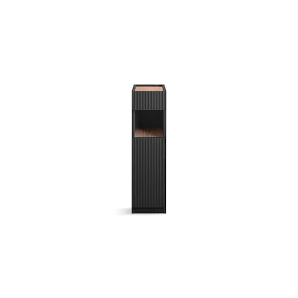 Spacity 10 in. W x 17.63 in. D x 35.23 in. H Bath Vanity Cabinet without Top in Dark Steel