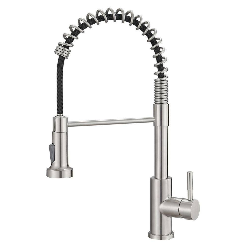 Fapully Single Handle Pull Down Sprayer Kitchen Faucet Pull Out Sprayer ...