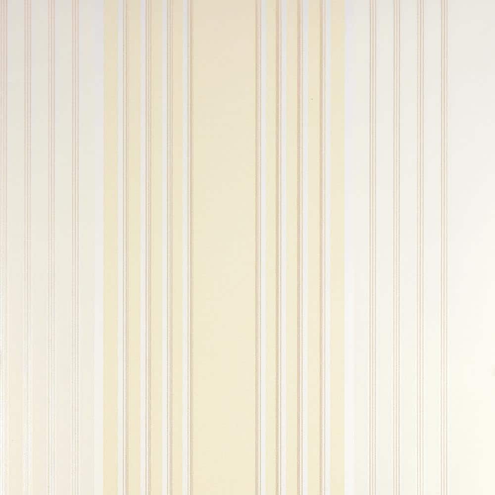 Vickie Light Yellow Stripe Paper Strippable Wallpaper (Covers 57.8 sq. ft.)