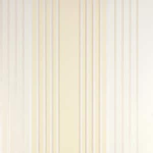 Vickie Light Yellow Stripe Paper Strippable Wallpaper (Covers 57.8 sq. ft.)