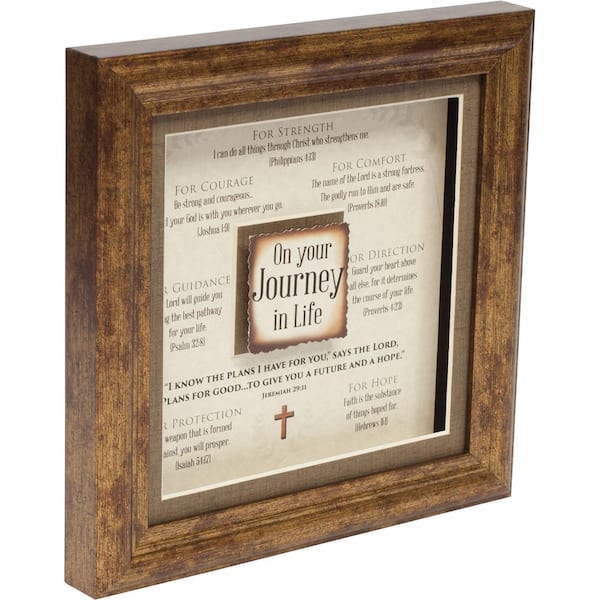 Unbranded Divine Inspiration "On Your Journey" By Carpentree Easel Back Framed Art