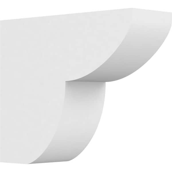 Ekena Millwork 4 in. x 10 in. x 12 in. Standard Crestline Architectural Grade PVC Rafter Tail Brace