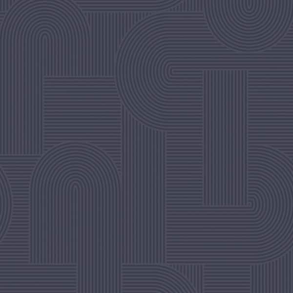 Unbranded Sublime Mindfull Living Navy Wallpaper