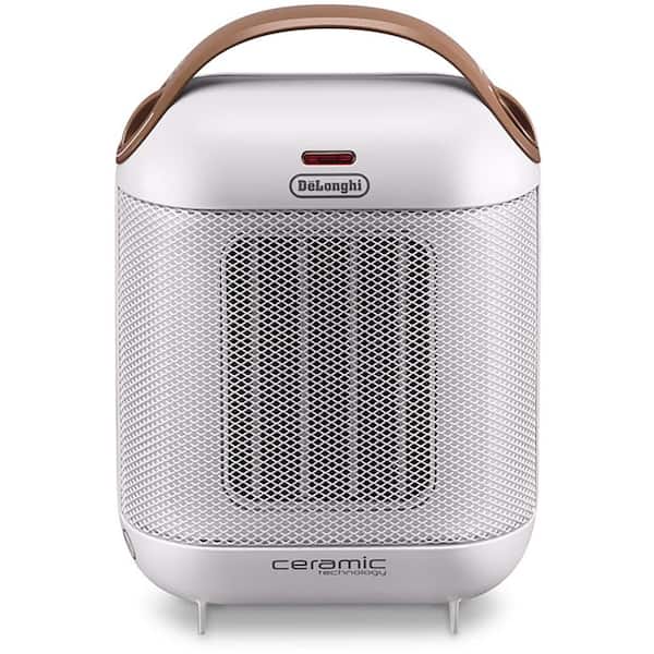 1,500-Watt Capsule Compact Ceramic Portable Heater in White