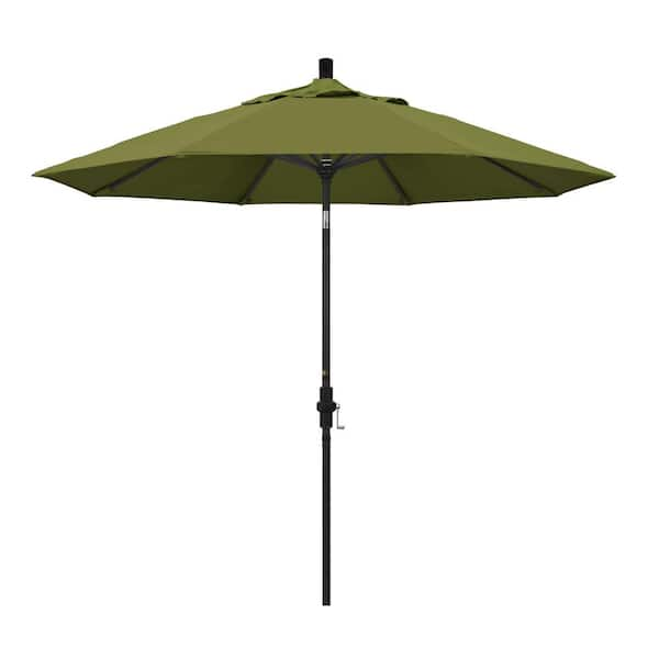 California Umbrella 9 ft. Aluminum Collar Tilt Patio Umbrella in Palm Pacifica