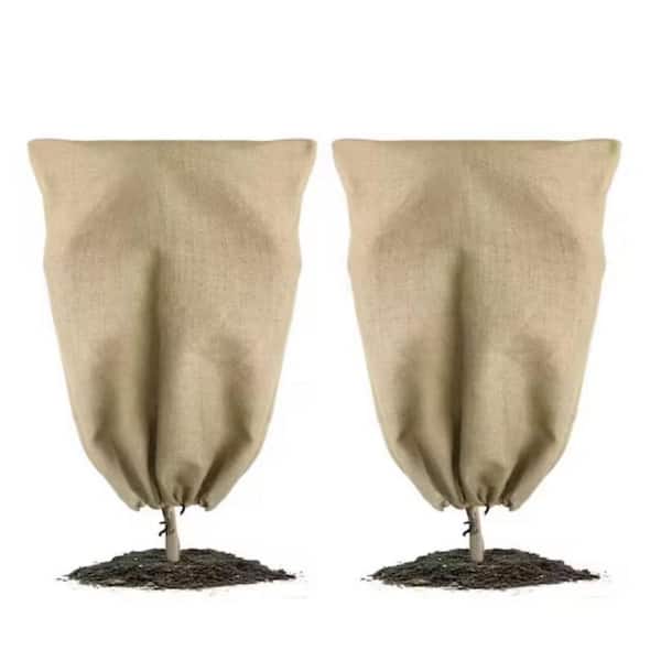 Wellco 59 in. x 17 in. Burlap Sand Bags for Freeze Protection, Burlap Winter Plant Cover Bags, Flood Bags (5-Pack)