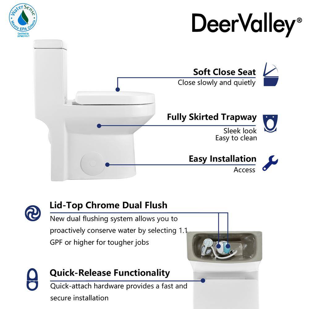 Compact White Ceramic Dual Flush Round Toilet with Seat