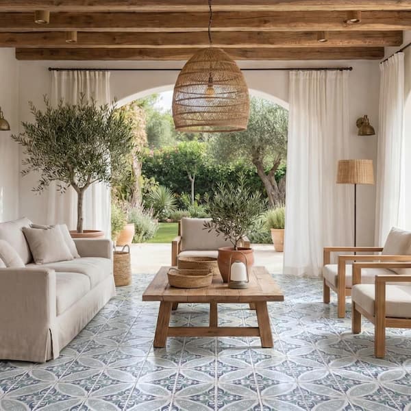 Magnolia Paulina 8 in. x 8 in. Porcelain Floor and Wall Tile (5.6 sq. ft. /Case)