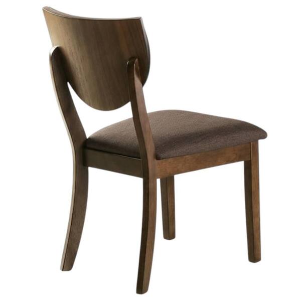 William's Home Furnishing Jasmine Walnut and Dark Chocolate Fabric