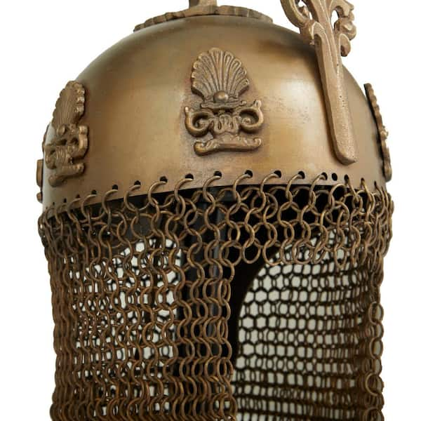 Litton Lane Silver Metal Replica Medieval Armour with Black Wood Stand  040910 - The Home Depot