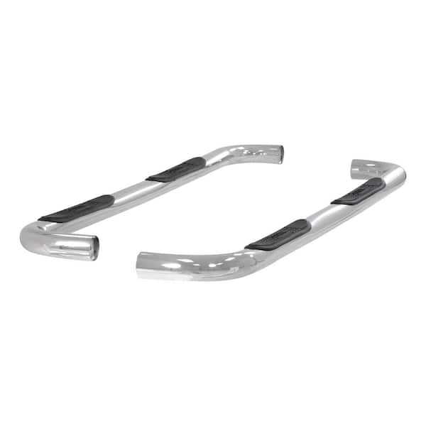 Aries 3-Inch Round Polished Stainless Steel Nerf Bars, No-Drill, Select Chevrolet Tahoe, GMC Yukon