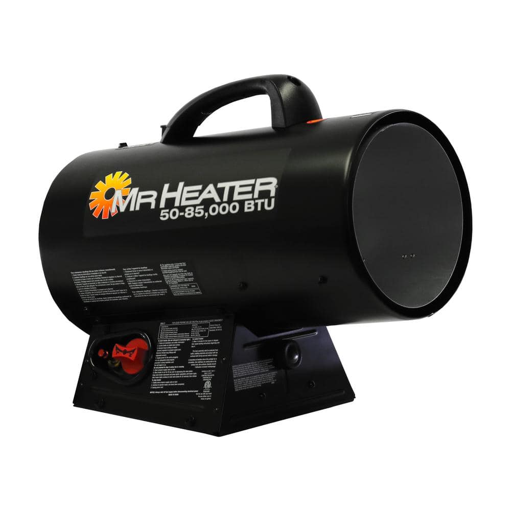 85,000 BTU Black Steel Forced Air Propane Heater