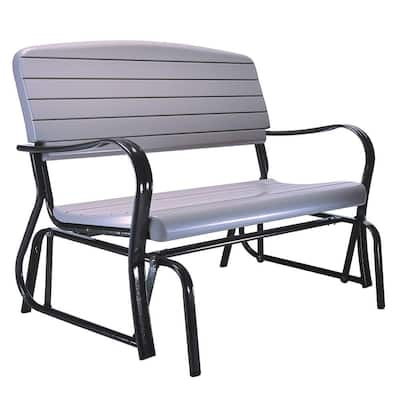 Outdoor Benches Patio Chairs The Home Depot - Two Seater Outdoor Bench Cushions Philippines
